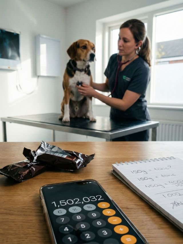 Como calcular o risco do chocolate pelo peso do seu cão?