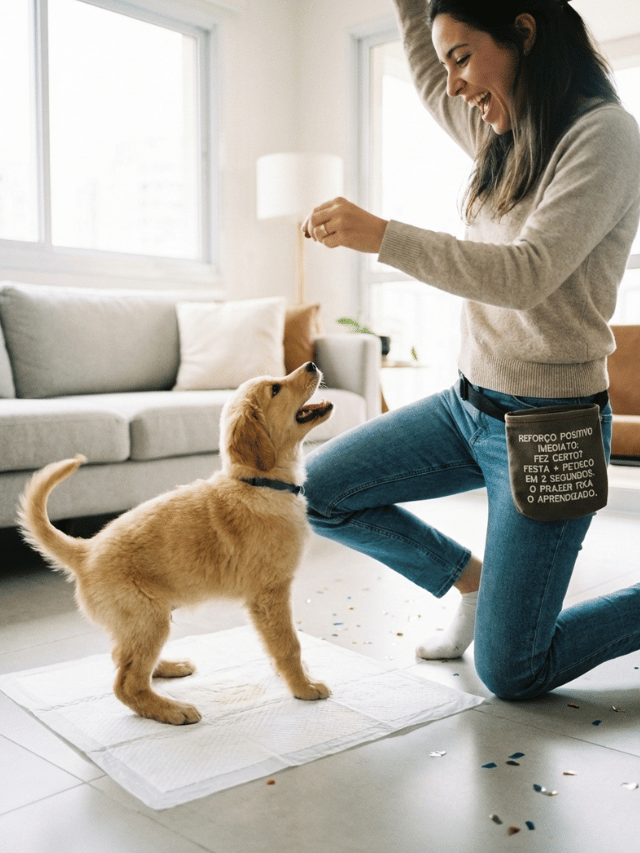 Como fazer com que o cachorro faça xixi no lugar certo?