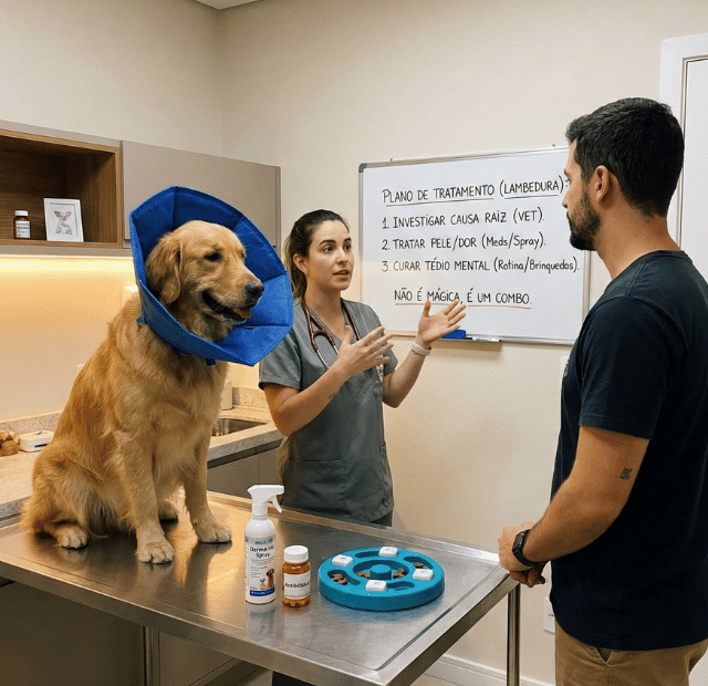 Como tratar cachorro com lambedura excessiva Latidos e Lambidas Capa Web Stories