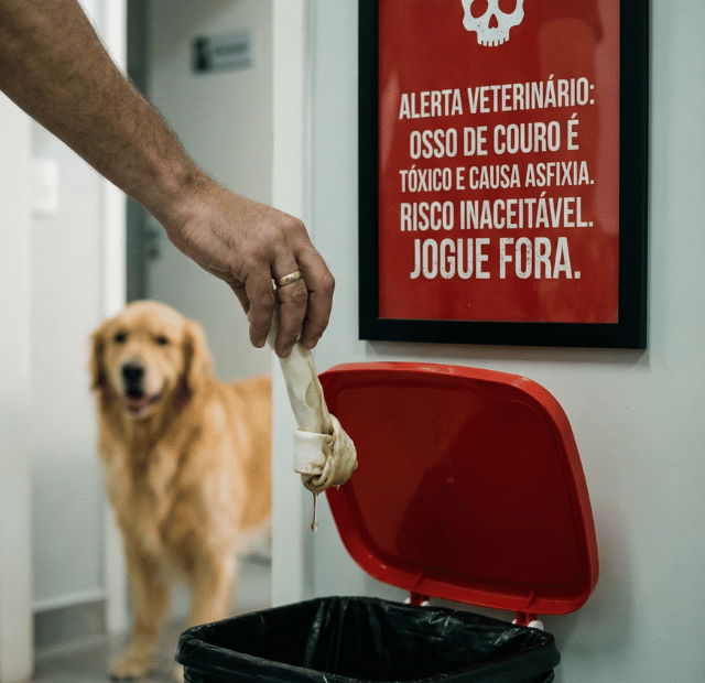 O osso de couro de boi faz mal para cachorro Latidos e Lambidas Capa Web Stories