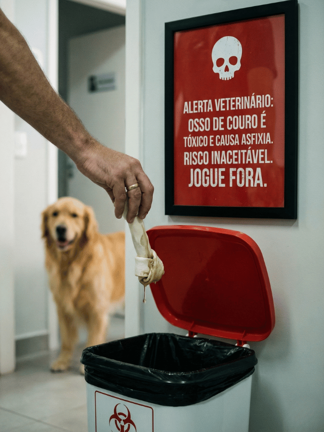 O osso de couro de boi faz mal para cachorro?